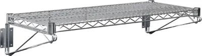 Immagine prodotto di Mensola a muro Vogue in filo metallico con staffe, larga 61 cm.