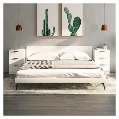 Produktbild von Nachttische 2er Set Weiß 40x36x65 cm Nachtschrank