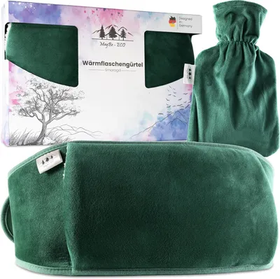 Productafbeelding van Premium warmwaterkruikomslag - verstelbaar, 140 cm, warmteband - warmwaterkruik met hoes - ideaal voor de rug