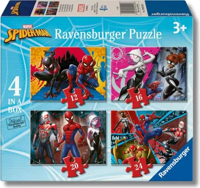 Produktbild von RAVENSBURGER Puzzle Marvel: Spider-Man 4 gegen 1 ( 12, 16, 20, 24 DLCs)