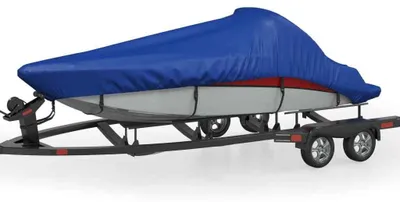 Immagine prodotto di Copertura per barche a motore, telo protettivo per gommoni, barche a remi, canoe, impermeabile, resistente ai raggi UV, con cinghie di fissaggio e protezione dagli agenti atmosferici, colore blu, dimensioni 830 x 450 cm