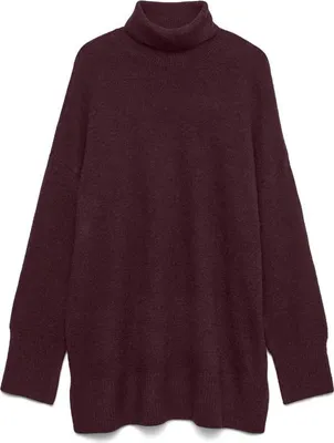 Produktbild von Vero Moda VMAQUARIUS LS ROLLNECK LONG PULLOVE Winetasting/W. MELANGE S