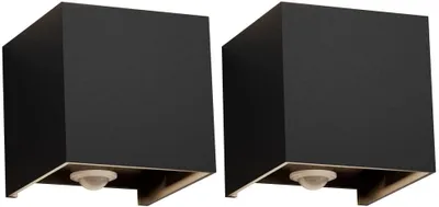 Produktbild von 2x Wandleuchte Innen und Außen 24W LED, IP65 Wasserdichte, 3000K, Warmweiß