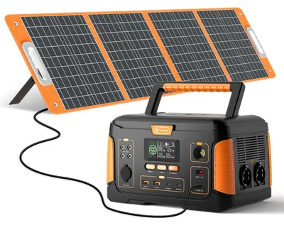 Immagine prodotto di Generatore solare portatile Stazione di alimentazione - 1000 W - 932 Wh - Pannello solare 100 W - Onda sinusoidale pura