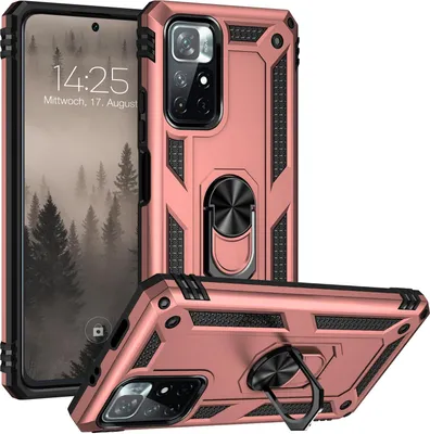 Produktbild von Armor Outdoor Handyhülle für Xiaomi Redmi Note 11 / 11S Handy Panzer Case Cover Schutzhülle Farbe: Rosegold