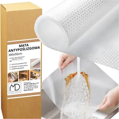 Obrázek produktu pro Průhledná protiskluzová podložka do kuchyně, zásuvky skříněk, role 300x50cm
