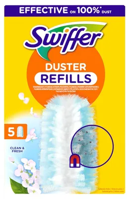Image de Lingettes de rechange Swiffer Duster, avec le parfum Febreze, qui capturent et retiennent la poussière