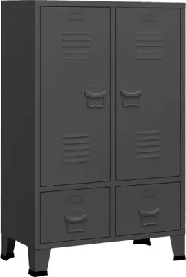 Immagine prodotto di Armadio Industriale Antracite 67x35x107 cm in Acciaio