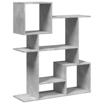 Produktbild von vidaXL Raumteiler-Bücherregal Betongrau 92x29x112 cm Holzwerkstoff