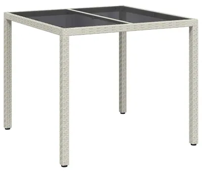 Obrázek produktu pro Zahradní stůl Bílá 90 x 90 x 75 cm polyratan