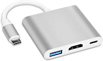 Immagine prodotto di ViVanco™34293 dock per laptop/ replicatore di porte USB 3.2 Gen 1 (3.1 Gen 1) Type-C Bianco