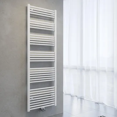 Produktbild von SONNI Handtuchhalter-Heizkörper Handtuchtrockner 1800 x 600 mm Weiß Warmwasserheizung ohne Heizstab