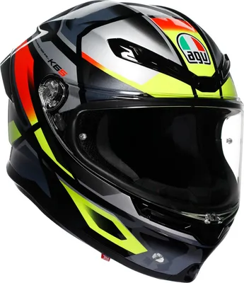 Produktbild von AGV K6 S Integralhelm Erazer Schwarz / Rot / Gelb-Fluo M