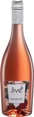 A bottle of Jive Erdbeere (strawberry) flavored sparkling wine cocktail.