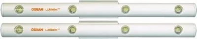 Produktbild von 2x Osram LED LUMIstixx matt batteriebetrieben mit Halterungen incl. Batterien