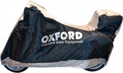 Produktbild von OXFORD Indoor / Outdoor Abdeckplane Aquatex Schwarz/Silber - Motorrad / Scooter mit Topcase - M