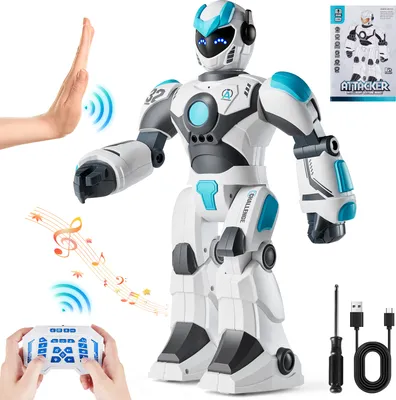 Obrázek produktu pro Dálkově ovládaná robotická hračka VEVOR pro děti, programovatelné dálkové ovládání 2,4 GHz s rozpoznáváním gest a hlasovým ovládáním, interaktivní zpívající a tančící robot