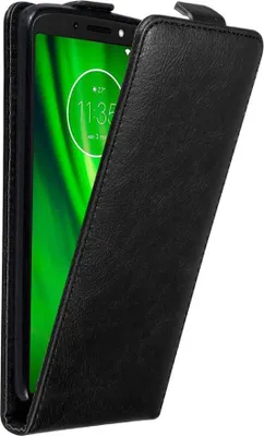 Obrázek produktu pro Cadorabo pouzdro pro Motorola MOTO E5 / G6 PLAY Protective Cover in Black Flip Case Obal na mobilní telefon