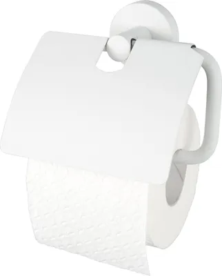 Produktbild von Haceka Kosmos toiletrolhouder met klep 14,3x5x12,9cm wit