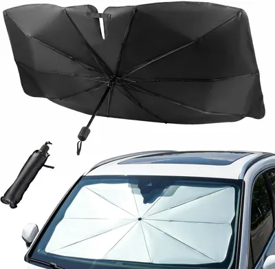 Imagen del producto de Parasol plegable, con protección UV, de 140 x 80 cm, para el parabrisas