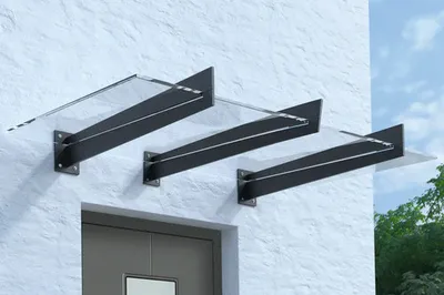 Produktbild von ARON Vordach Pultform Lyon VSG 200x107,5 cm anthrazit
