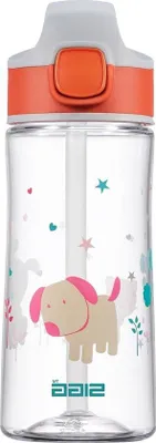 Obrázok produktu pre Detská fľaša na pitie Puppy friend (045 L) Tritanová fľaša na vodu s nepriepustným viečkom a slamkou - vhodná pre deti