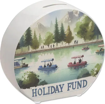 Produktbild von Urlaub am See Urlaubskasse Spardose mit Spruch Holiday Fund