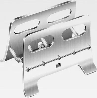 Produktbild von Edelstahl Schneidebrett Halter Küchen Organizer mit Topfdeckel Aufbewahrung Multifunktional Platzsparend Stabiler Stand
