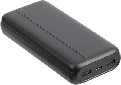 Image de Powerbank 20000mAh 4 ports USB 2A+C+micro USB 10W Noir Rivacase