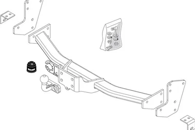 Produktbild von BRINK 419200 Anhängerkupplung 2500kg Max passend für MERCEDES-BENZ VIANO (W639) VITO Bus (W639) VITO / MIXTO Kasten (W639)