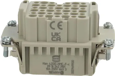 Produktbild von HARTING Han 42DD HMC Buchseneinsatz (F) Crimpanschluss, 42-polig+PE 250V, 10A - 1 Stück