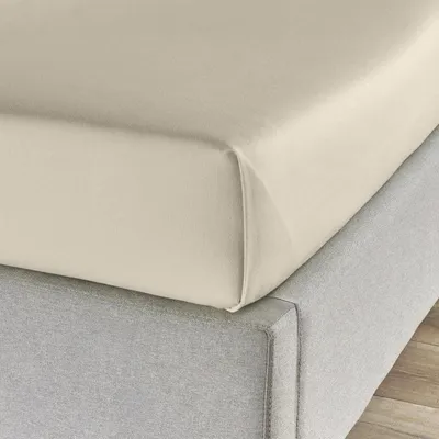 Produktbild von Traumschlaf Feinbiber Haustuch Bettlaken 150x250 cm ecru