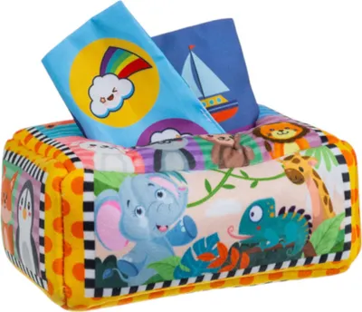 Obrázek produktu pro Kruzzel 26289 Senzorický box s barevnými kapesníky a zvířátky