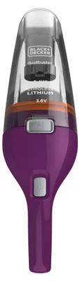 Produktbild von Black & Decker NVC115W, Trocken, Filterung, 630 l/min, Beutellos, Grau, Violett, 0,385 l