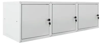 Produktbild von Mega Deal | 3x Schließfachwürfel Cubic | HxBxT 35x35x35 cm | Grau