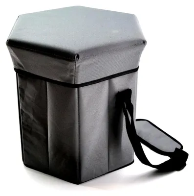Produktbild von Kühlbox 2in1 mit Sitzhocker für Picknick & Camping, 35x35x36 cm, belastbar bis 80 kg
