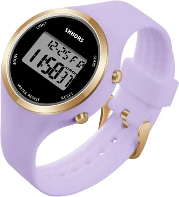 Produktbild von Damen Uhren mit Wecker Stoppuhr LED Licht Datum Sportlich Elegant Weitwinkel Casual Digitaluhren