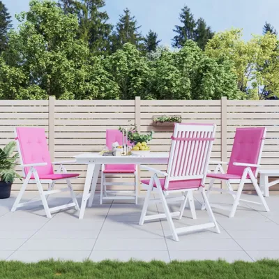 Produktbild von The Living Store Hochlehner-Auflagen 4 Stk. Rosa Stoff
