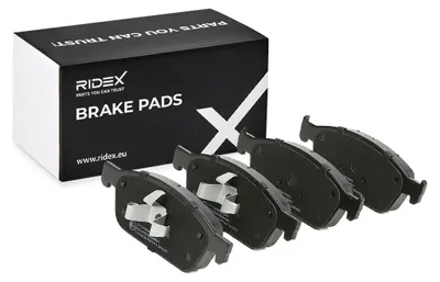 Produktbild von RIDEX 402B1008 Bremsbeläge Satz Vorne für FORD FOCUS III Turnier Kuga Mk2 (DM2) Focus II Schrägheck (DA, HCP, DP) FOCUS III