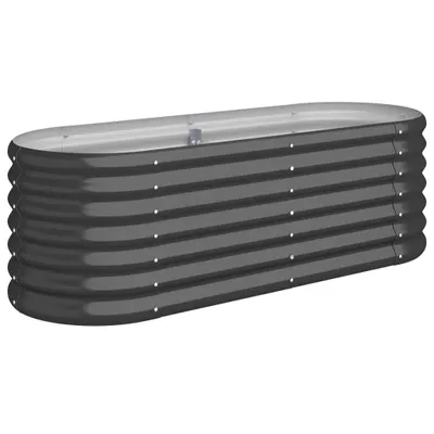 VidaXL Letto da Giardino in Acciaio a Polvere 296x80x68 cm Antracite | Leroy Merlin