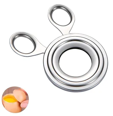 Edelstahl-Eieröffner, spülmaschinengeeignet, silber, 1 Stück