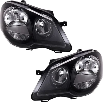 Produktbild von TYC Scheinwerfer Set für VW Polo 9N3 05-09 GTI Schwarz LWR Stellmotoren
