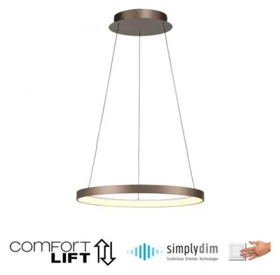 Produktbild von PAUL NEUHAUS LED-Pendelleuchte braun, höhenverstellbar, dimmbar, mit Memory-Funktion SimplyDim 3000K PN 2851-36
