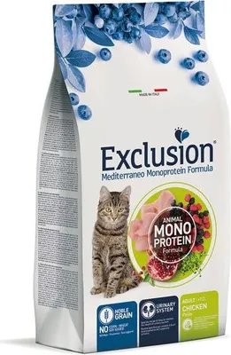 Produktbild von Exclusion NGCAC01, Adult, jede Rasse, Huhn, 1,5 kg, Getreidefrei, Antioxidantien enthalten