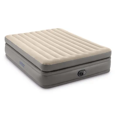 Immagine prodotto di Materasso gonfiabile Intex - Prime Comfort - 2 persone - 152x203x51 cm (LxLxA) - Grigio - Pompa a motore incorporata