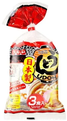 Immagine prodotto di Garak | Piatto di udon al bonito - 3x215 g - Tagliatelle udon fresche - Contiene glutine - Cucina giapponese