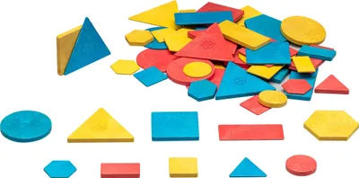 Image de Wissner® aktiv lernen Jouets éducatifs Blocs logiques grand jeu (60 pièces), RE-Wood® Attribute Blocks