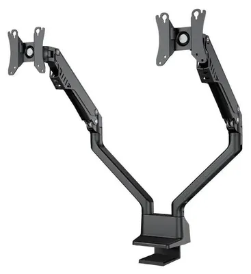 Produktbild von Neomounts FPMA-D750DBLACK2 Monitorarm 10-32" - Gasfeder - Topfix - 180°-Stopp, Klemme/Durchführung, 8 kg, 25,4 cm (10"), 81,3 cm (32"), 100 x 100 mm, Schwarz