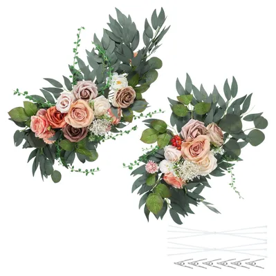 Immagine prodotto di Omgoods - Ghirlande di rose in seta artificiale per decorazioni di matrimonio