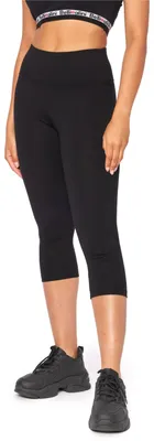Produktbild von Bellivalini Neon Leggings Damen High Waist 3/4 BLV50-298 (Schwarz, S)